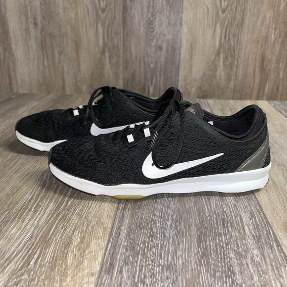 Nike Zoom Fit Running 704658-002 Women’s US Size 7.5 Black White Sneaker Shoes - Picture 5 of 11